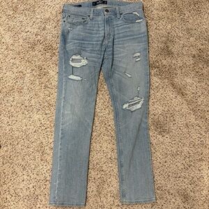Hollister Men's Light Blue Skinny Jeans